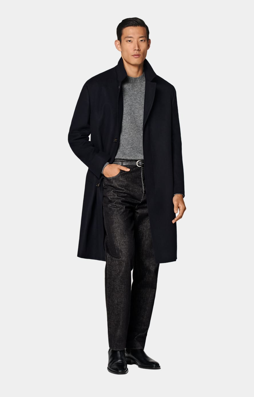 Navy Overcoat