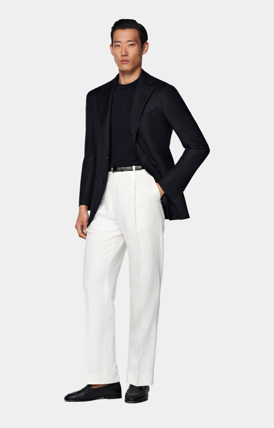 Navy Relaxed Fit Roma Blazer