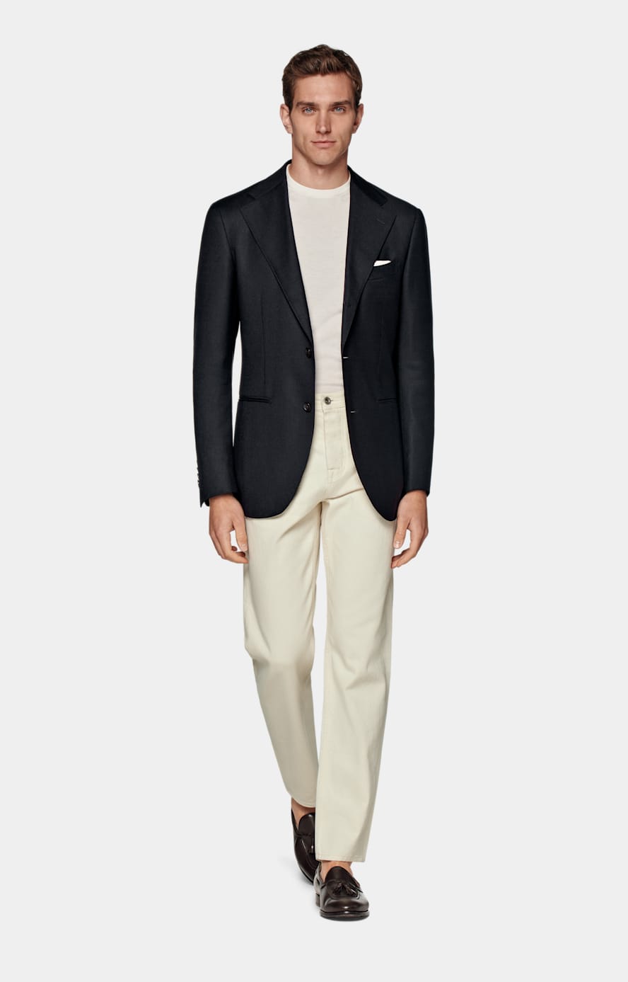 Navy Relaxed Fit Roma Blazer