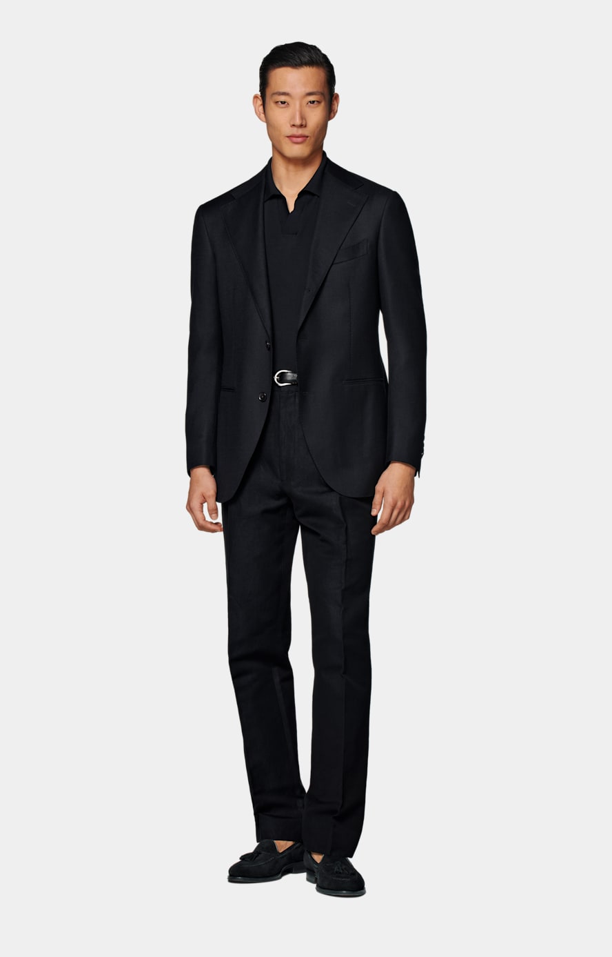 Navy Relaxed Fit Roma Blazer
