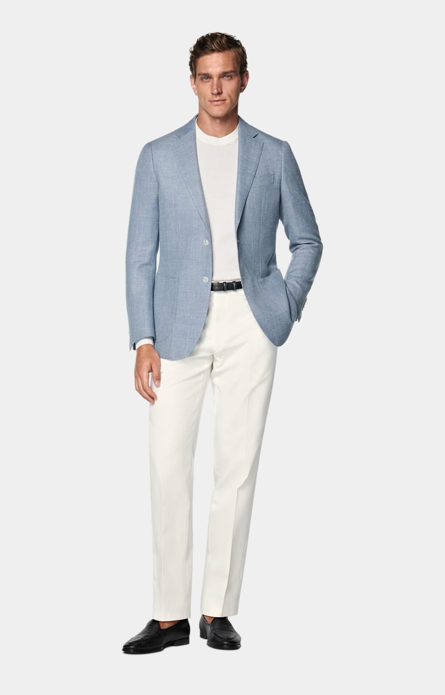 Giacca Havana azzurra tailored fit