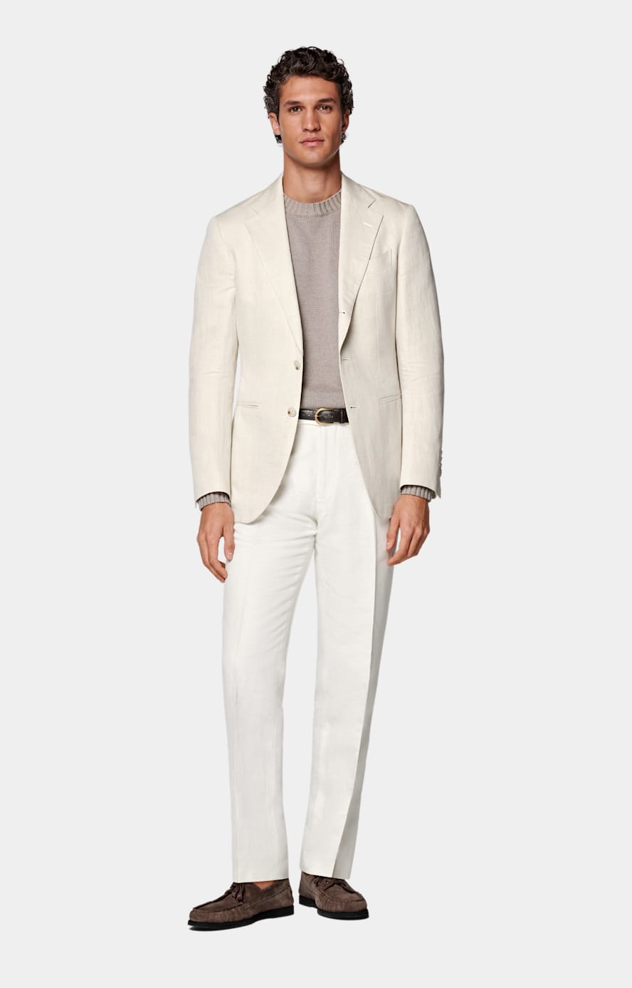 Sand Tailored Fit Havana Suit Jacket