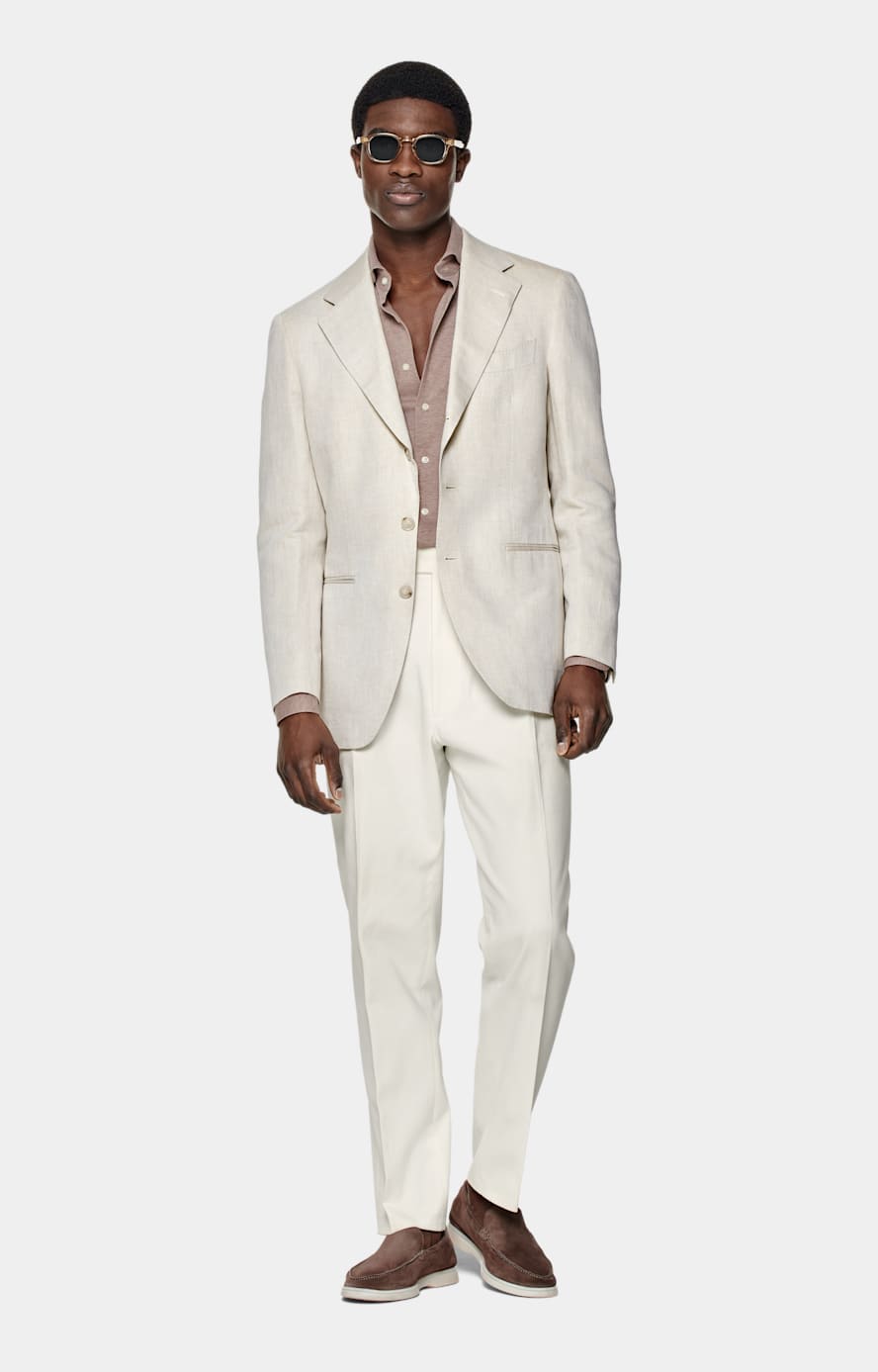 Sand Tailored Fit Havana Suit Jacket
