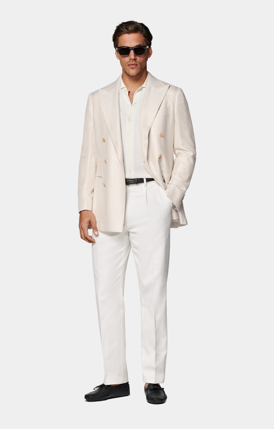 Off-White Long Sleeve Polo Cardigan