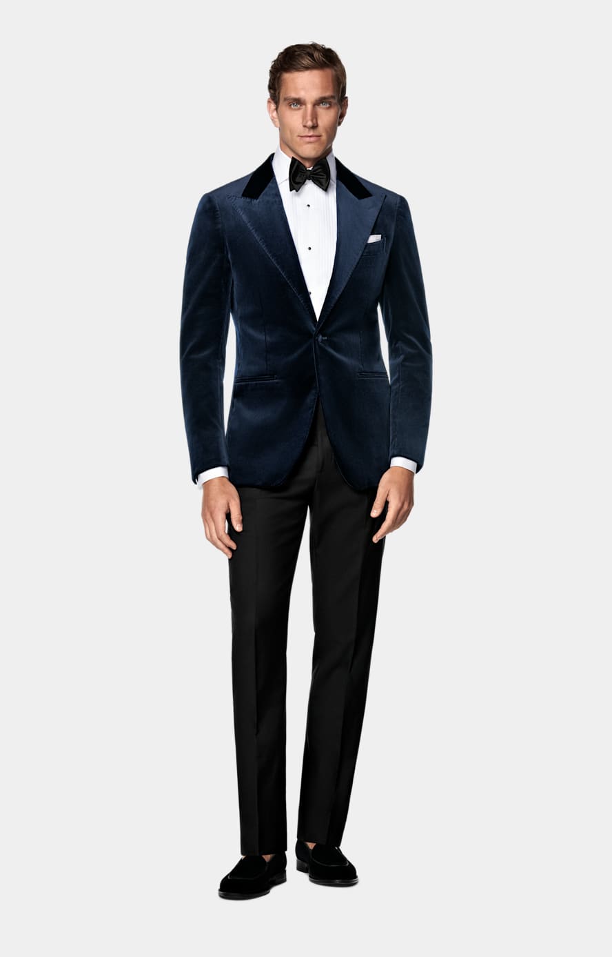 Navy Tailored Fit Havana Dinner Jacket