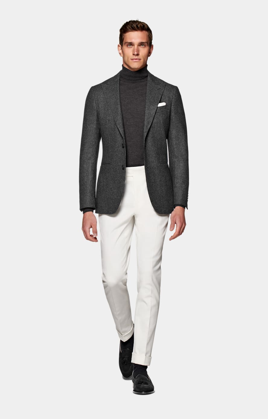 Dark Grey Merino Turtleneck