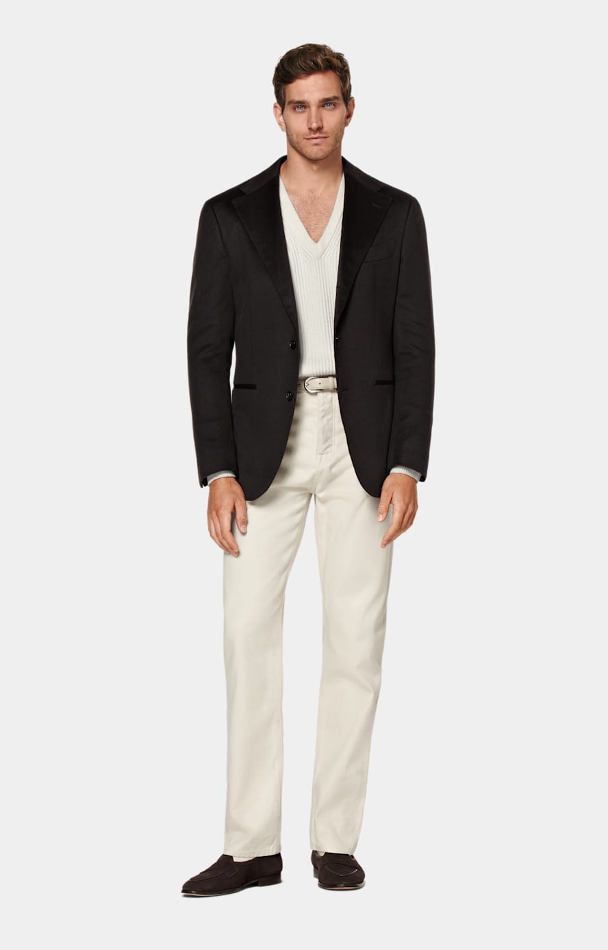 Dark Brown Relaxed Fit Roma Blazer