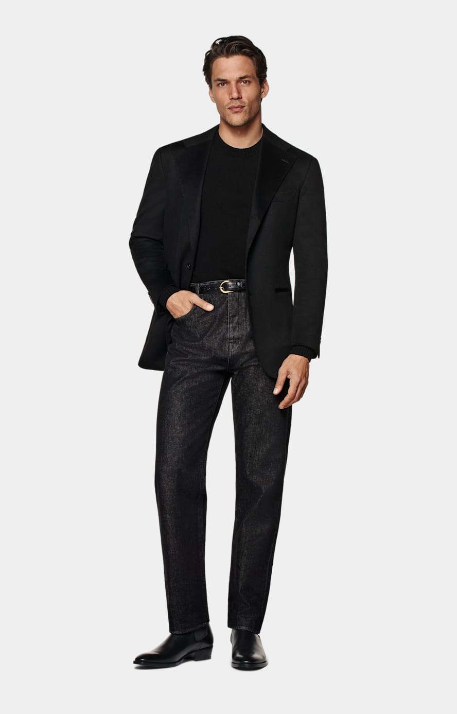 Relaxed black blazer on sale
