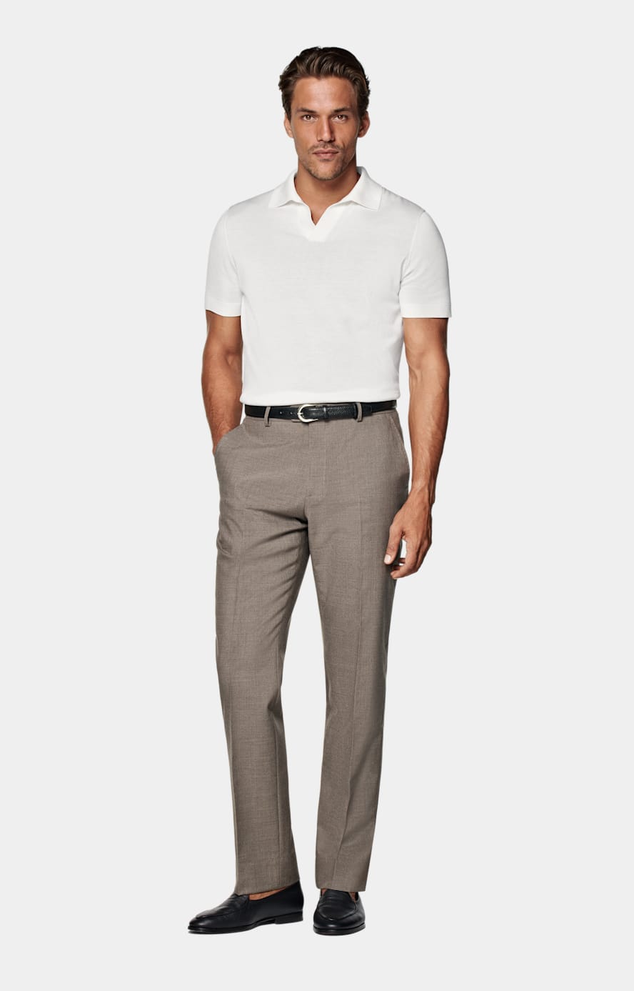 Off-White Buttonless Polo