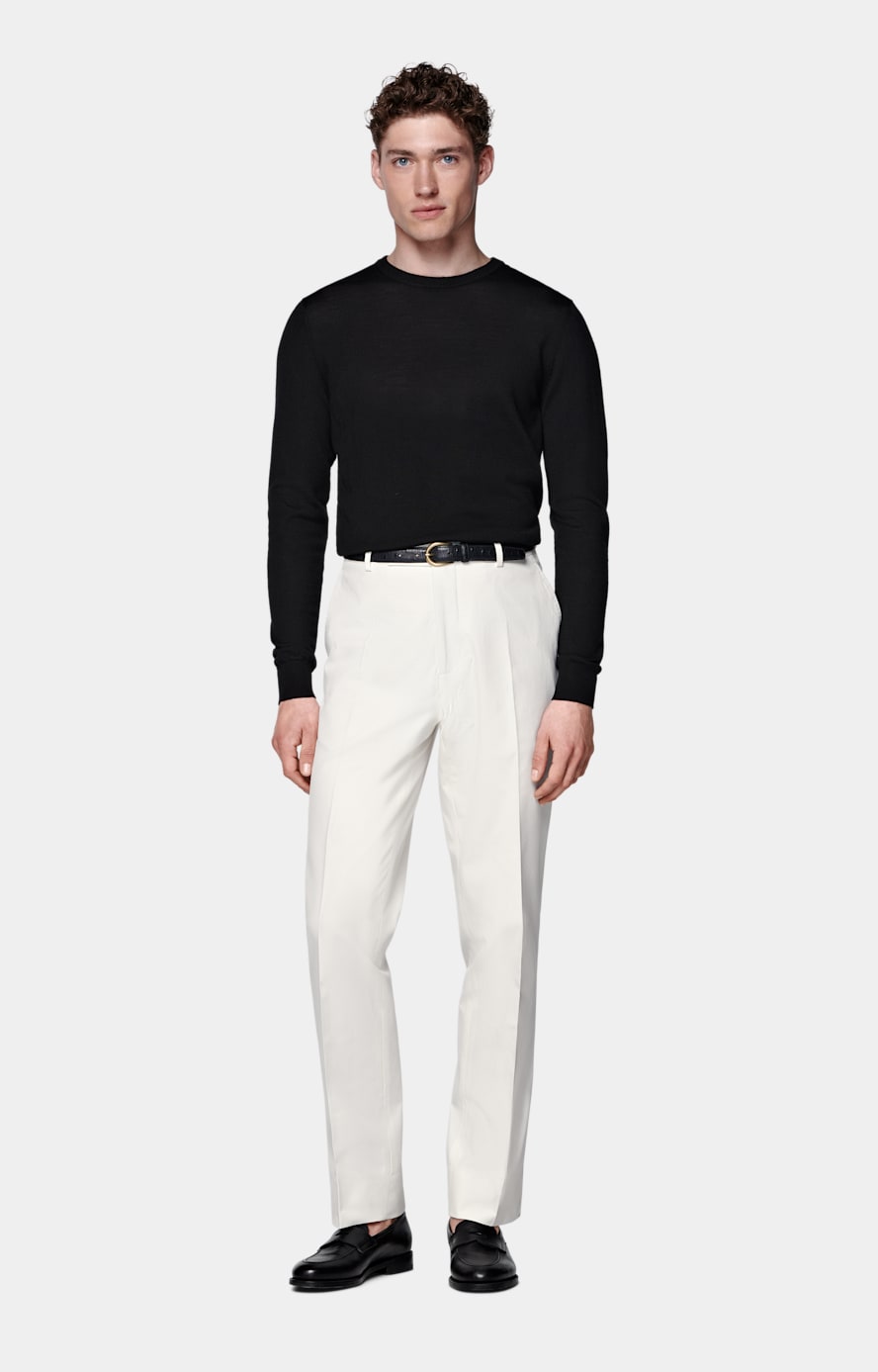 Black Merino Crewneck