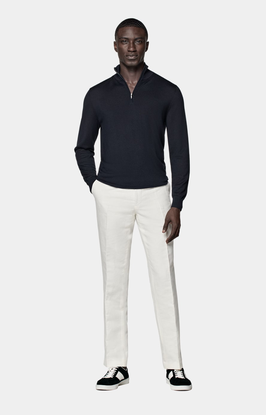 Navy Half Zip