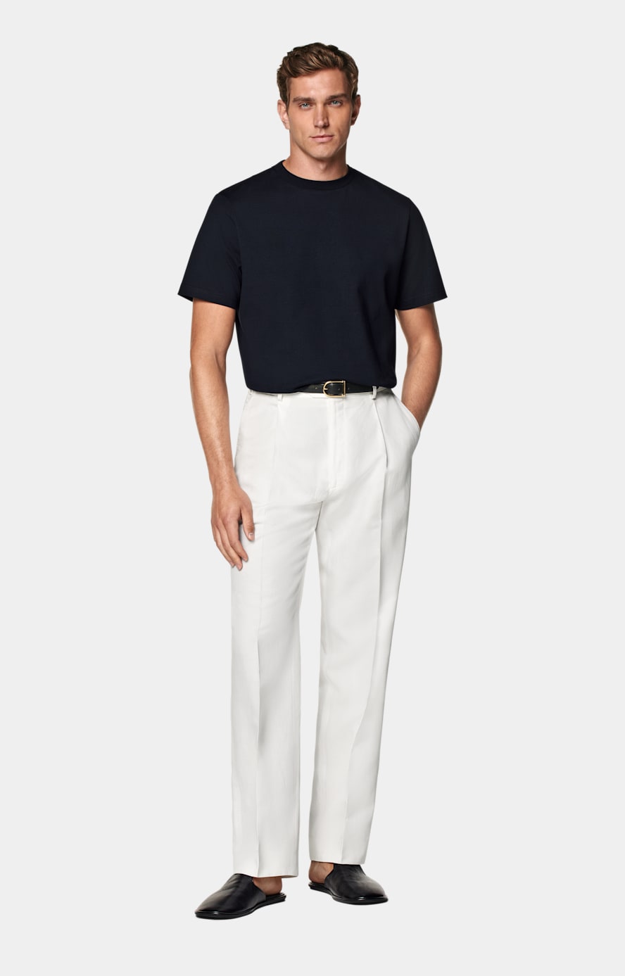 Navy Crewneck T-Shirt