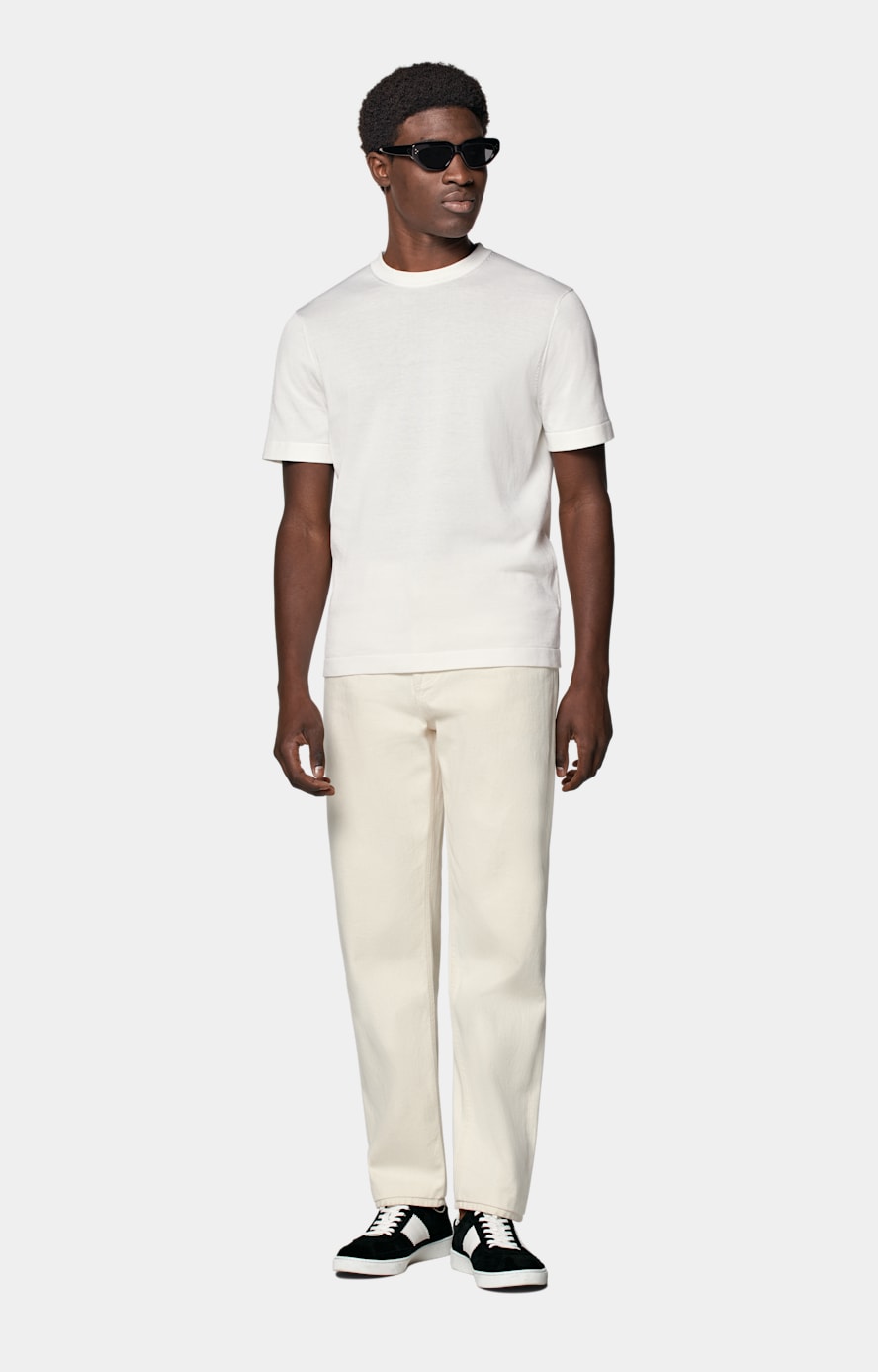 Off-White Short Sleeve Crewneck