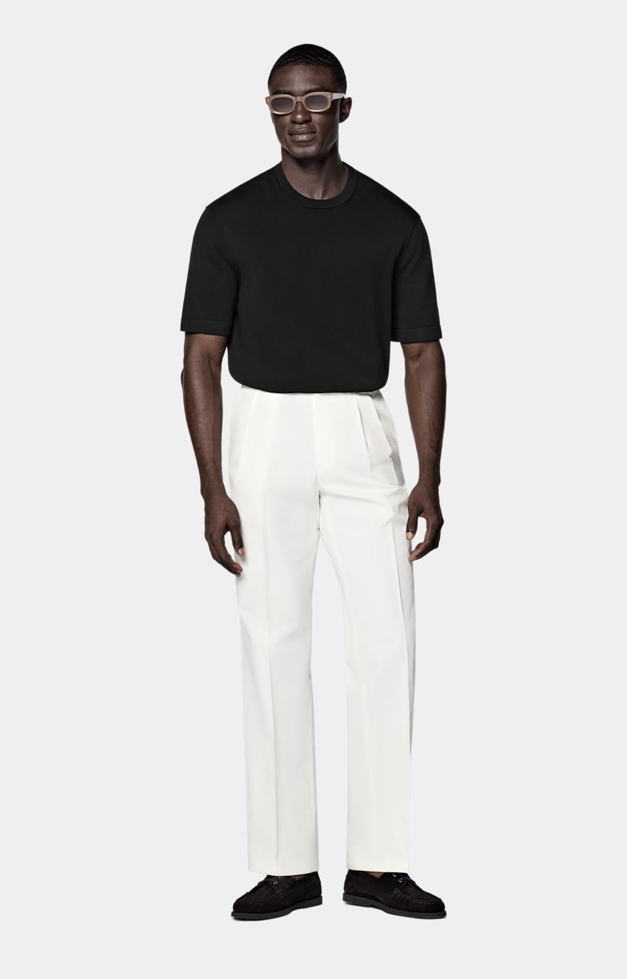 Black Short Sleeve Crewneck