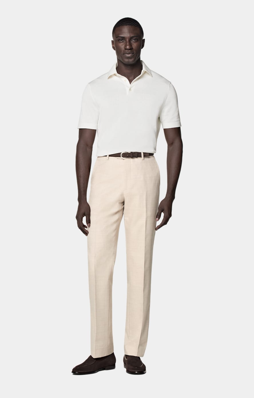 Polo blanc cassé