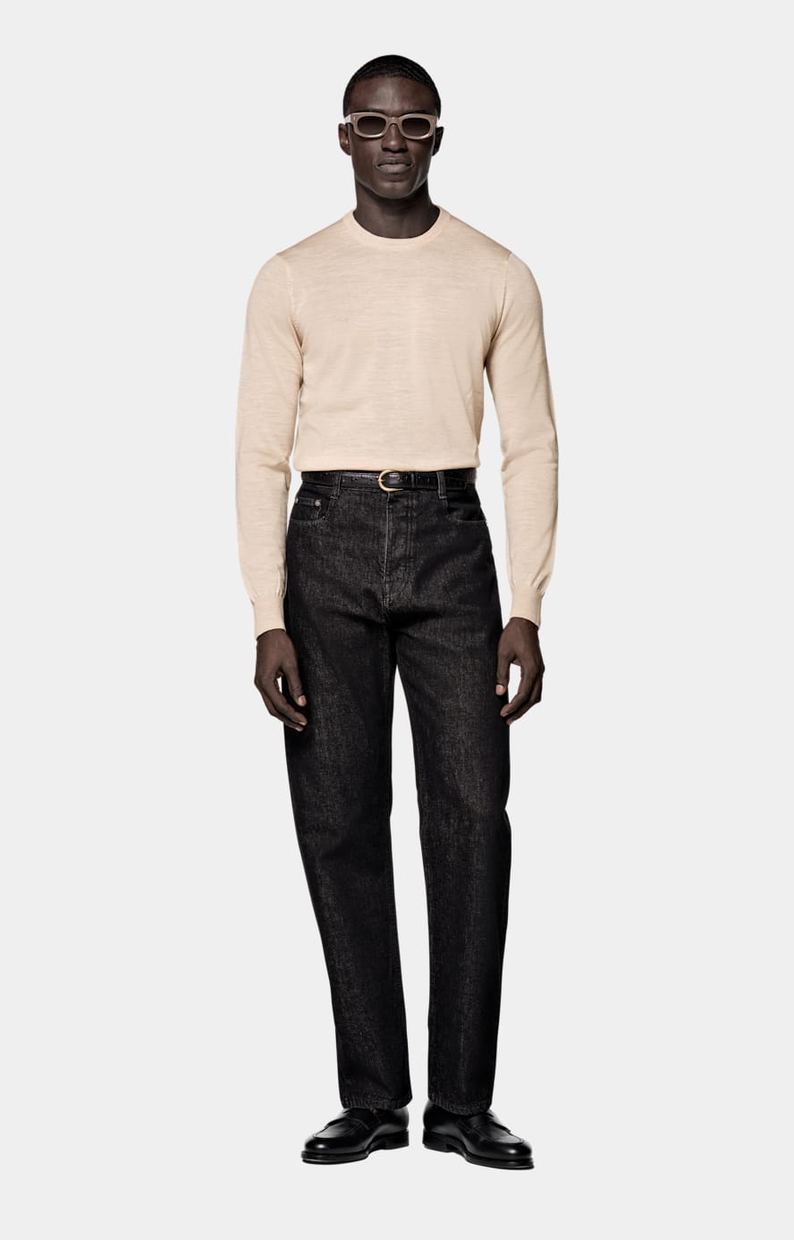 Sand Merino Crewneck