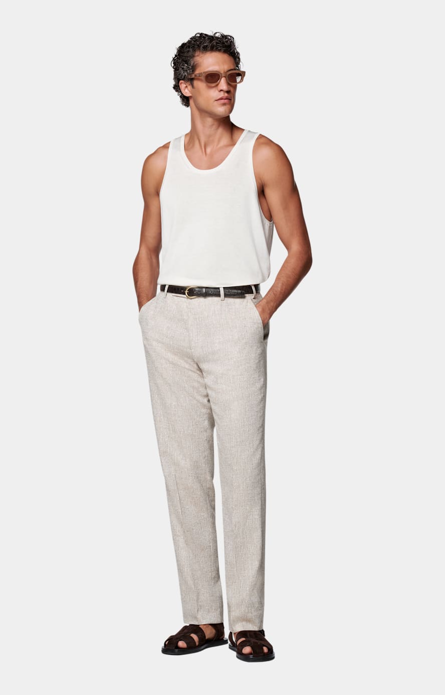 Off-White Knitted Tank Top