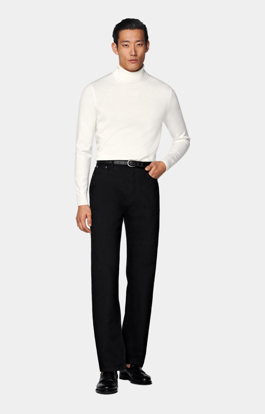 Off White Merino Turtleneck in Pure Wool SUITSUPPLY SUITSUPPLY The Netherlands