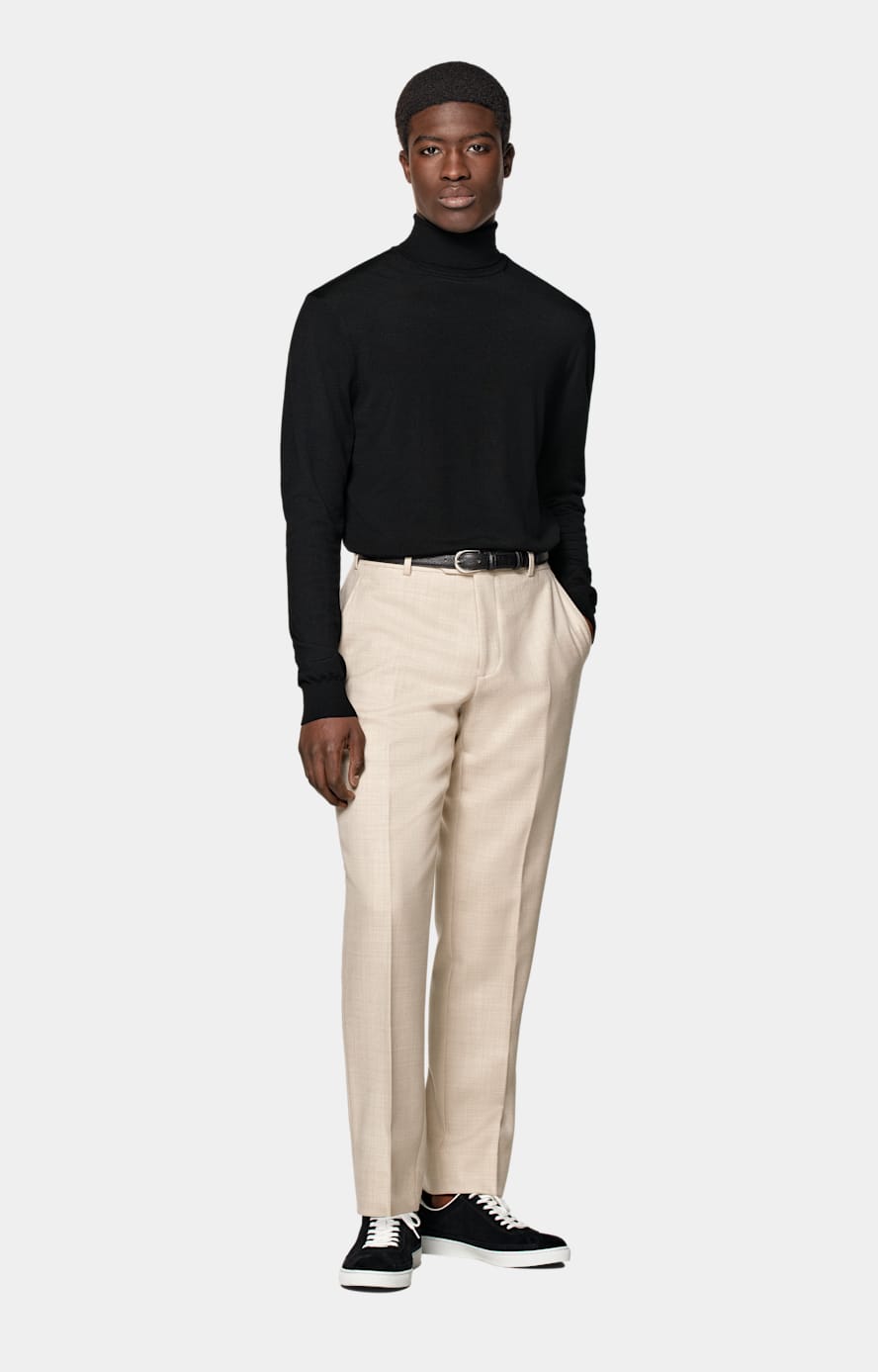 Black Merino Turtleneck