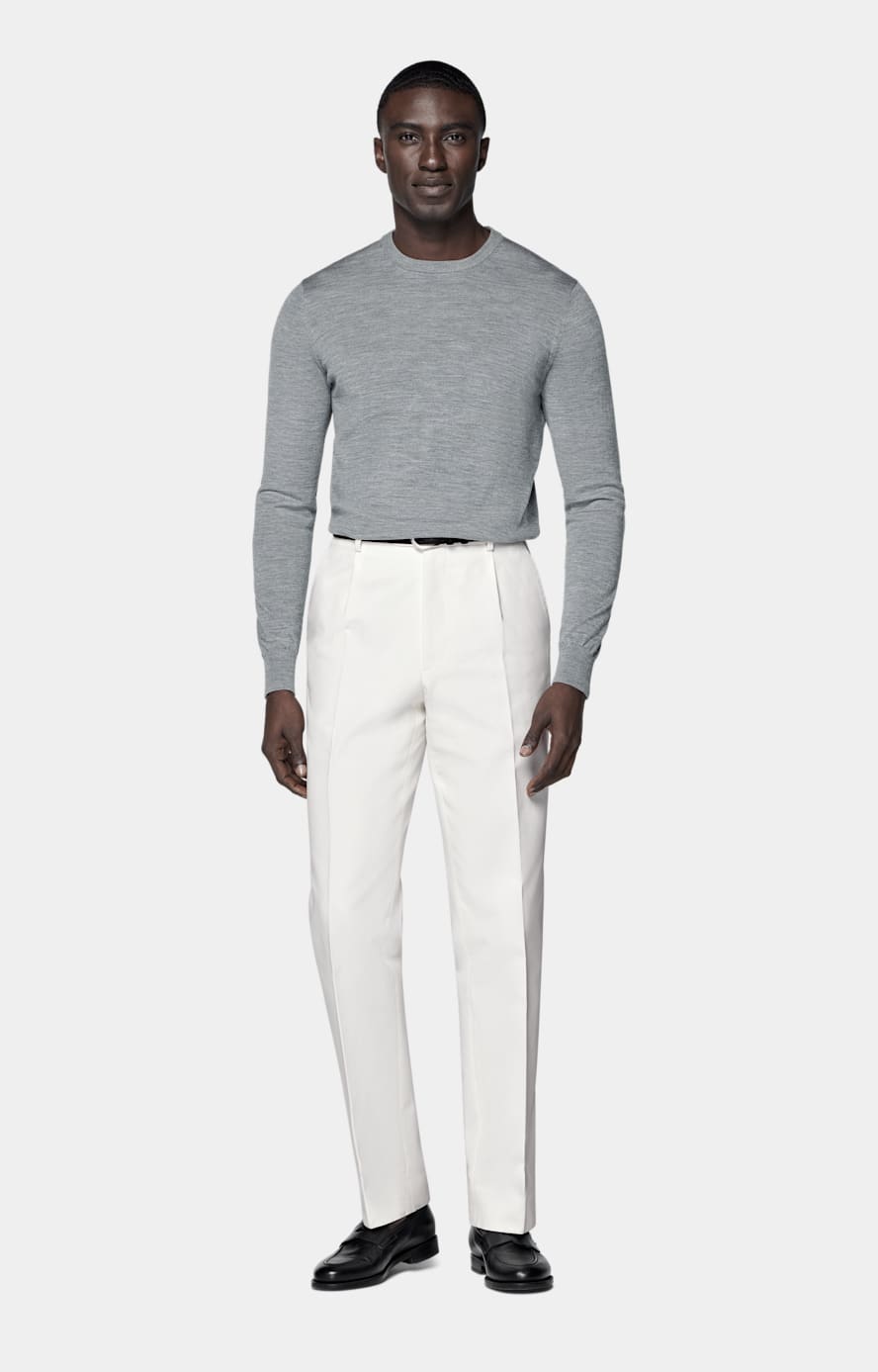 Grey Merino Crewneck