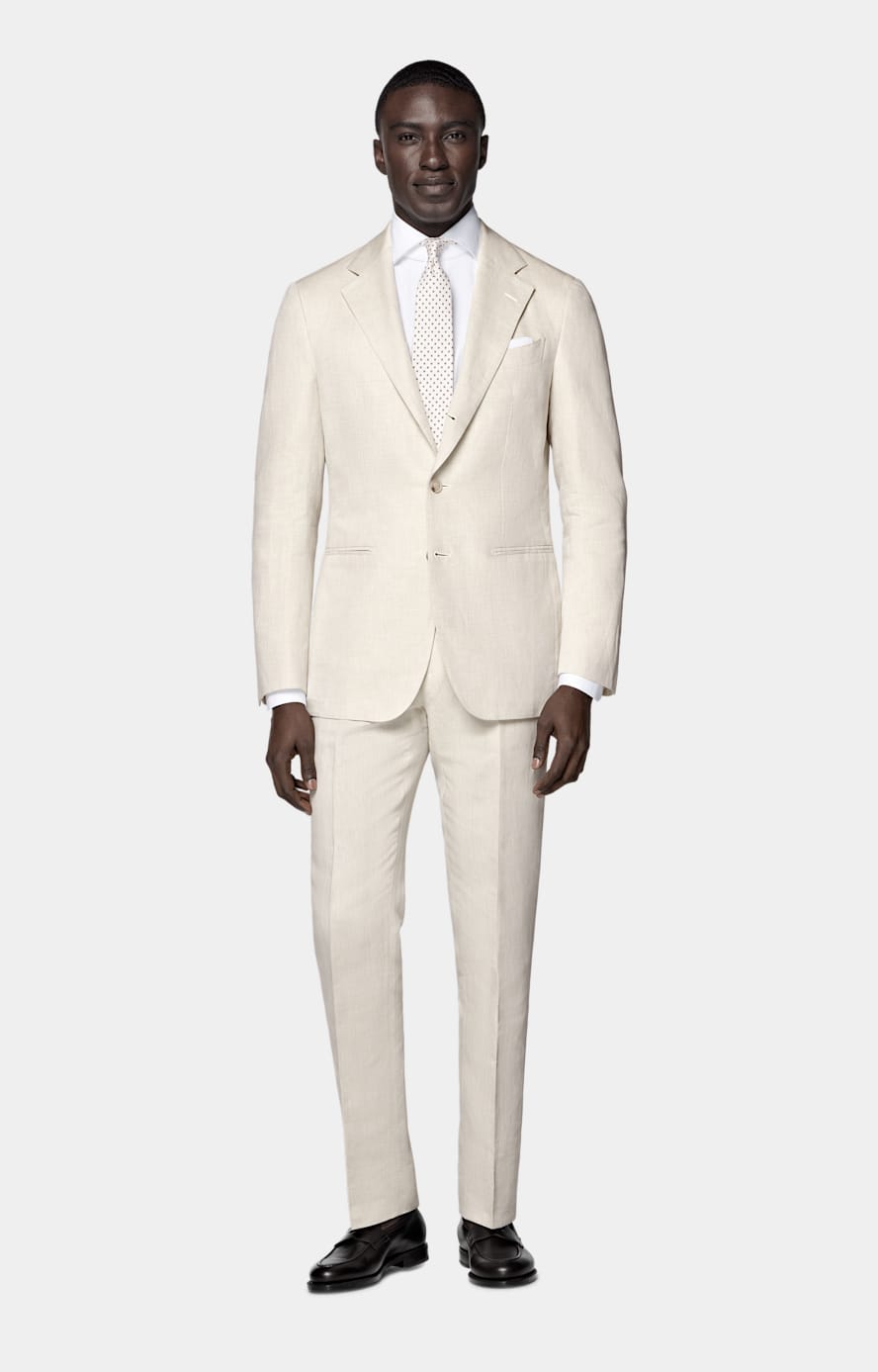 Sand Tailored Fit Havana Suit Jacket