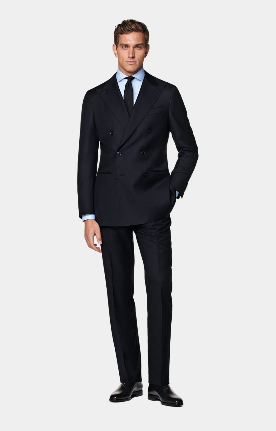 Navy Tailored Fit Havana Suit Jacket