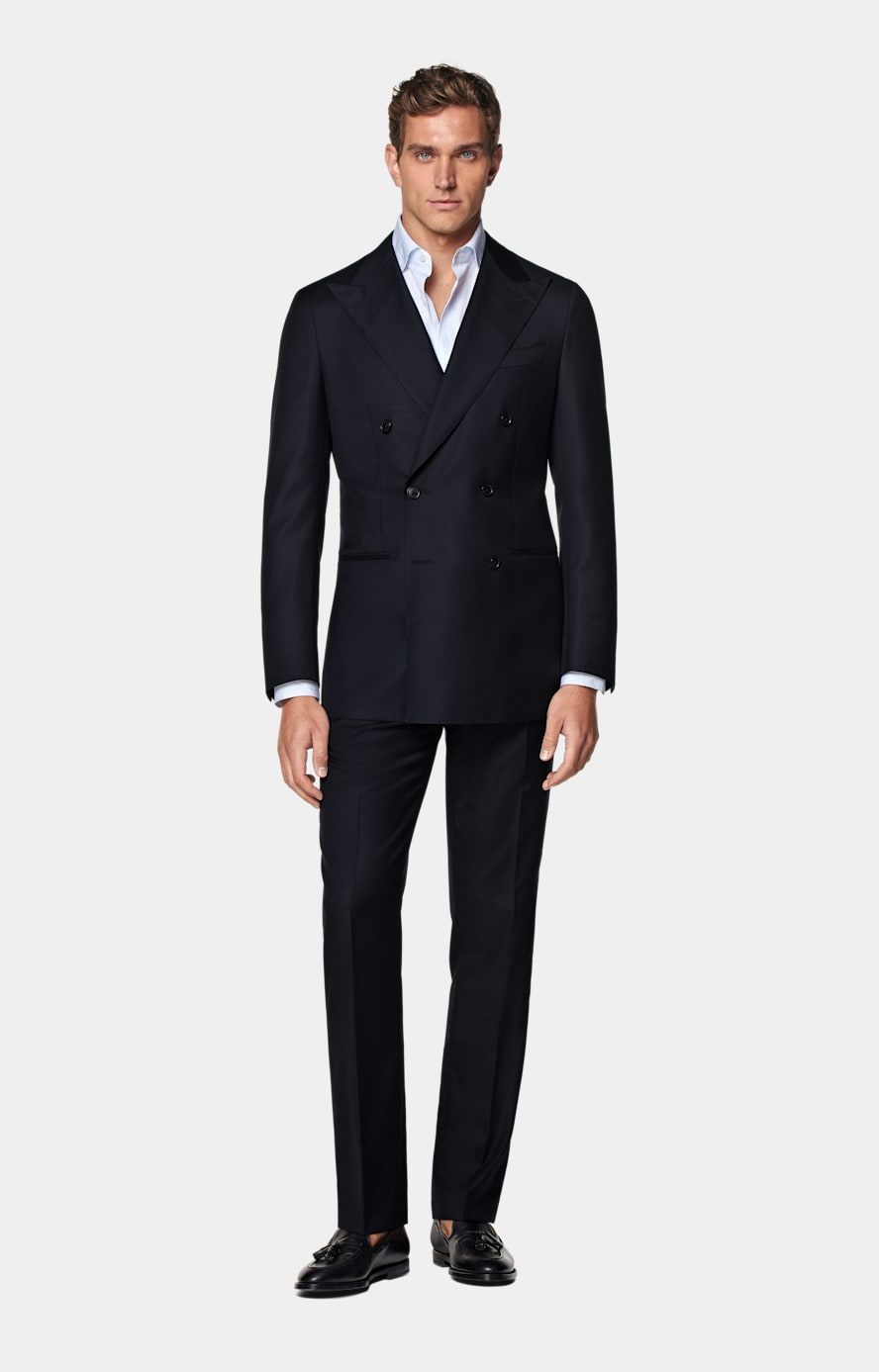 Navy Tailored Fit Havana Suit Jacket