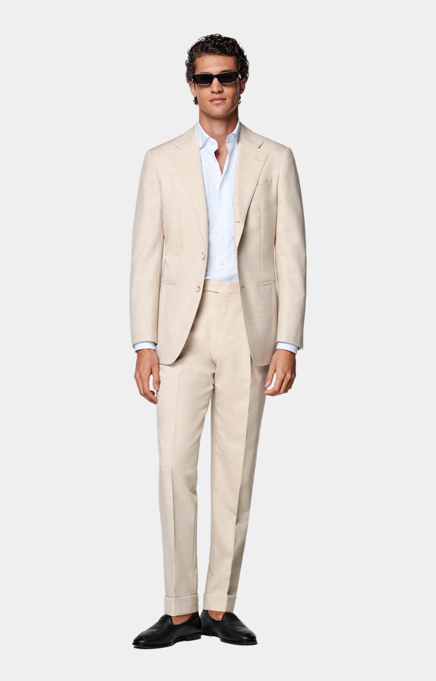 Giacca da abito Havana color sabbia tailored fit