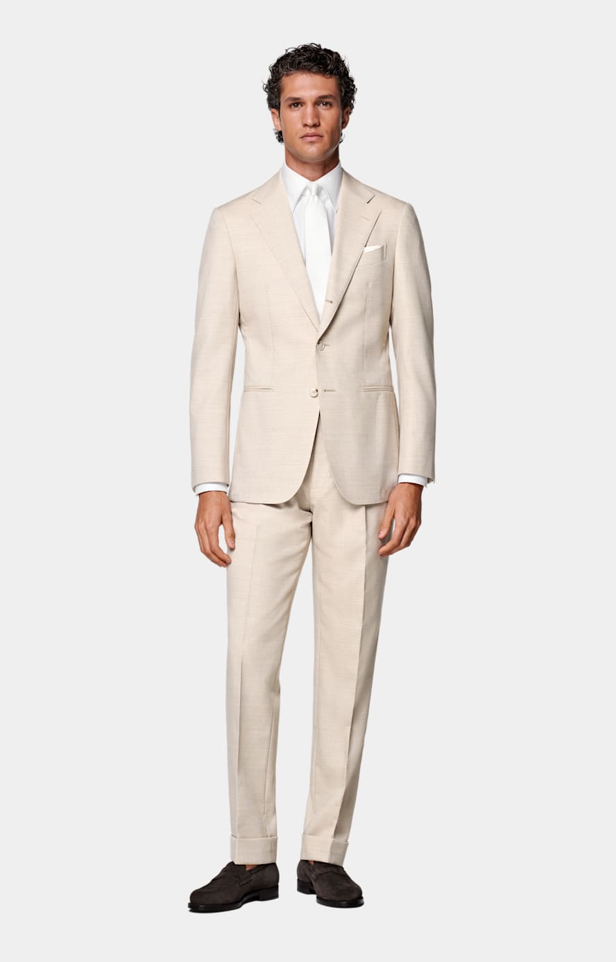Giacca da abito Havana color sabbia tailored fit