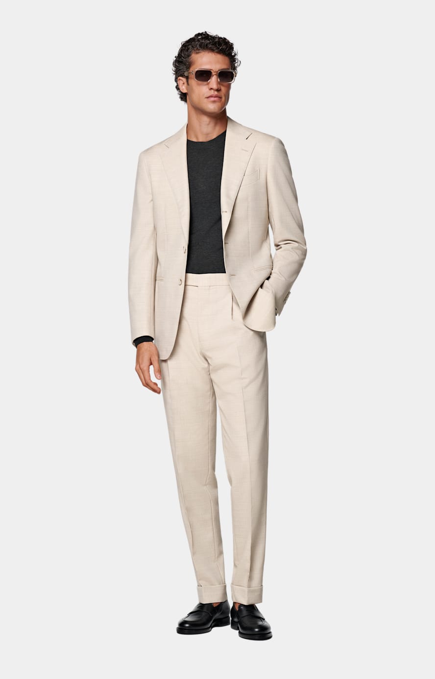 Giacca da abito Havana color sabbia tailored fit