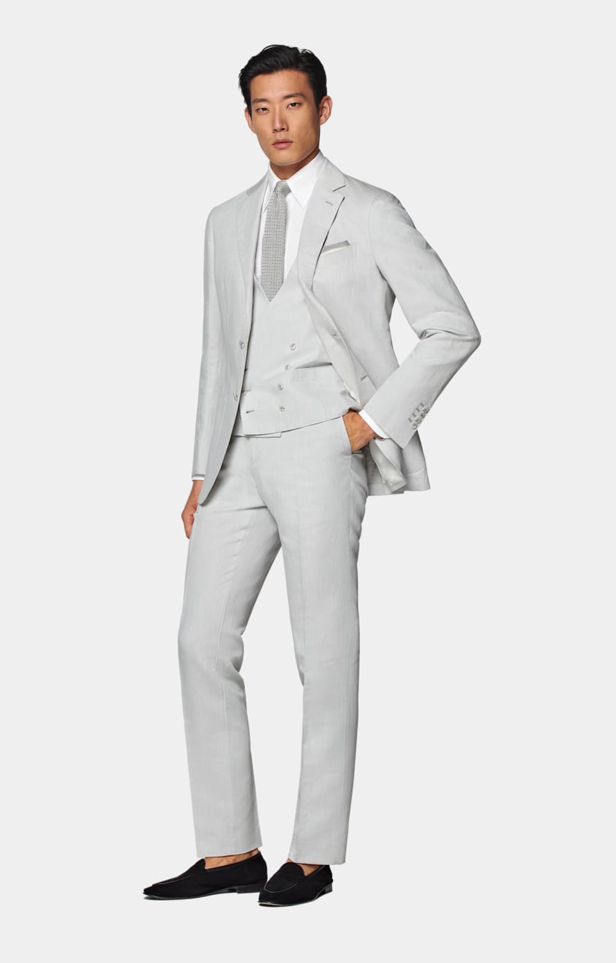 Havana Anzugsakko hellgrau Tailored Fit
