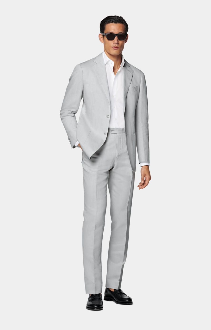 Havana Anzugsakko hellgrau Tailored Fit