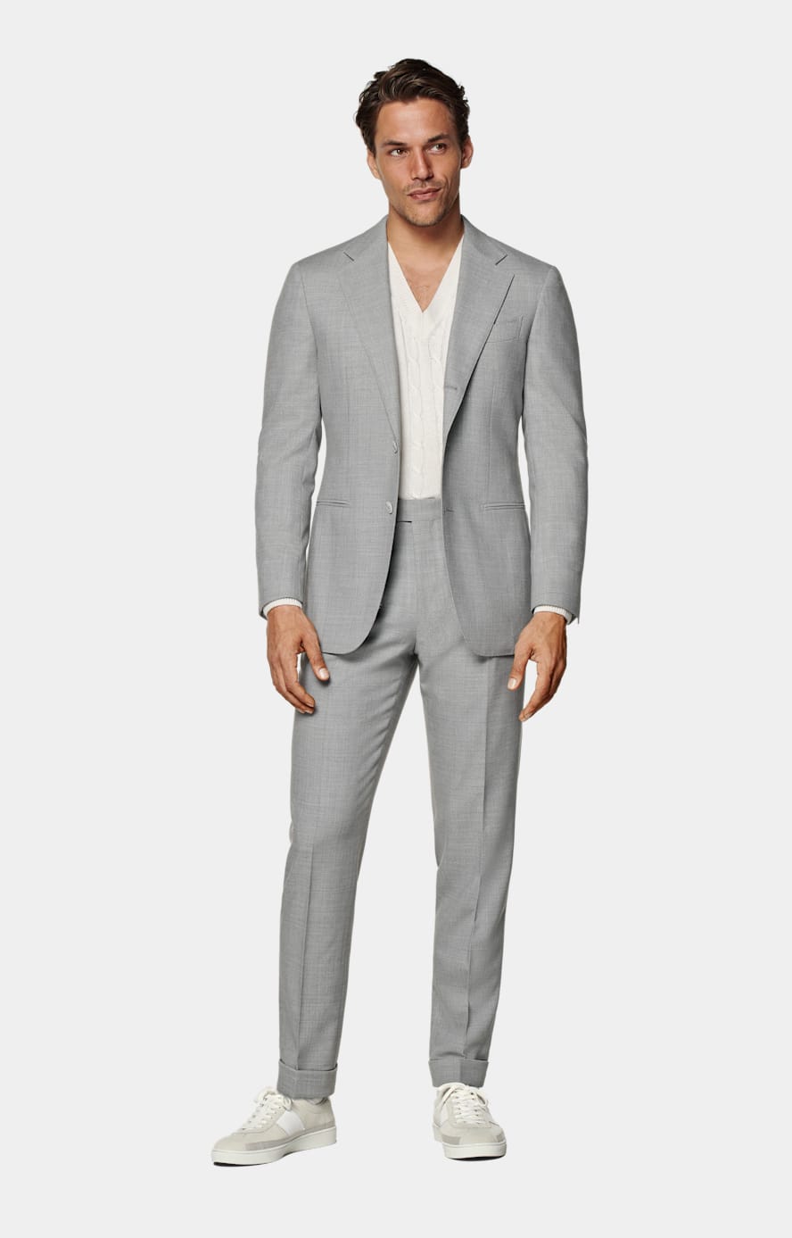 Giacca da abito Havana grigio chiaro tailored fit