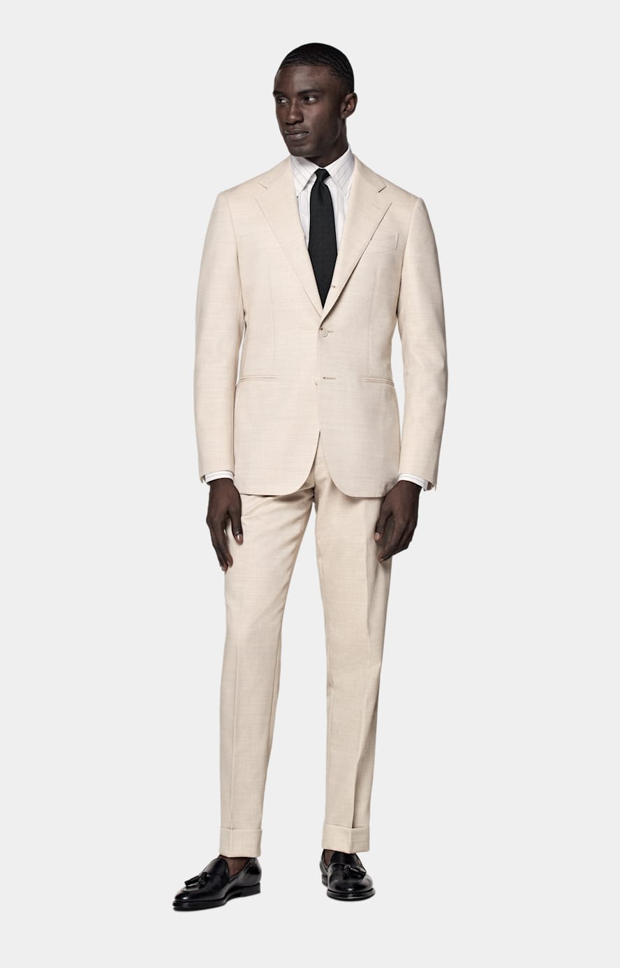 Slim leg pant suit deals