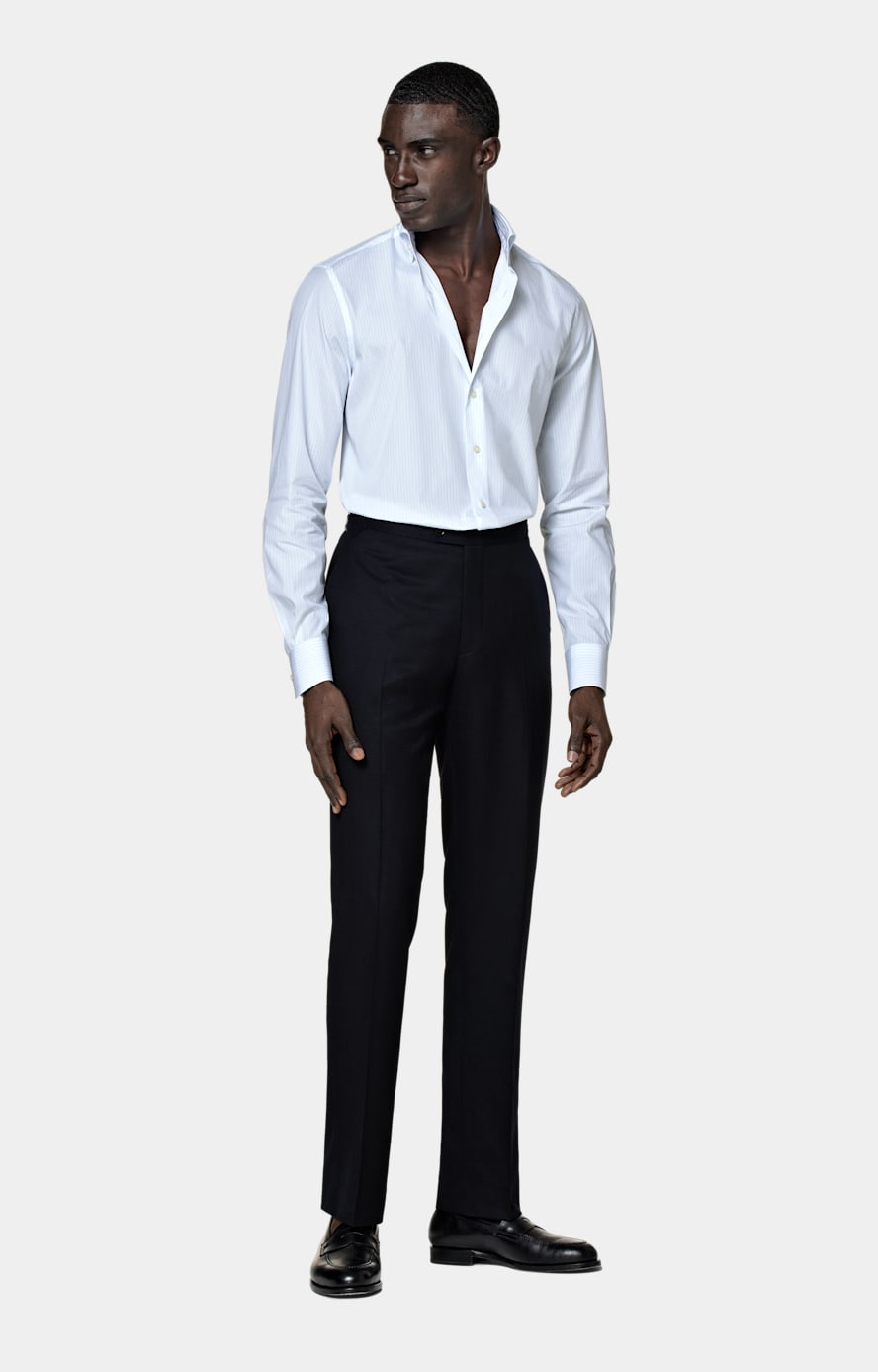Anzughose navy Slim Leg straight