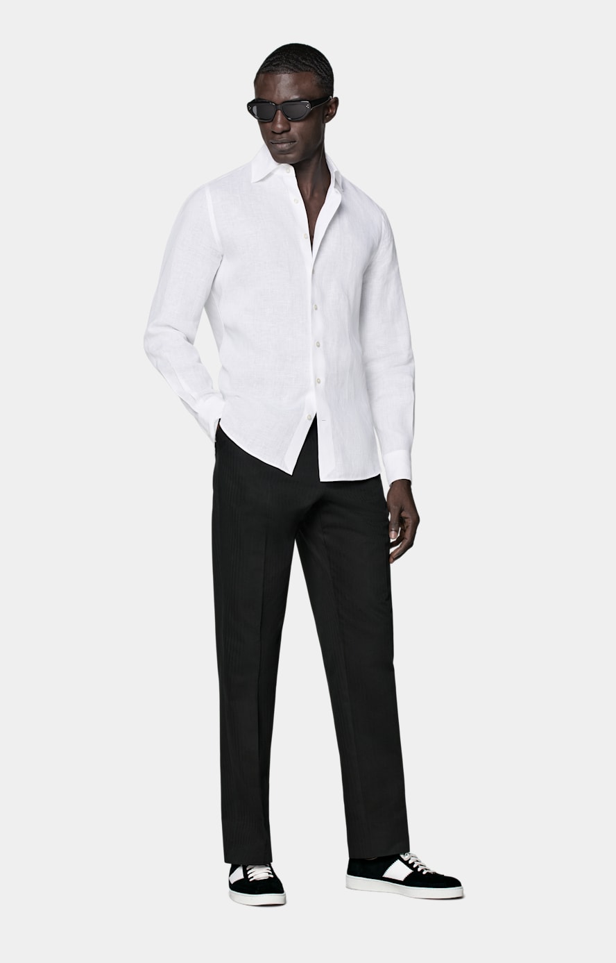 White Slim Fit Shirt