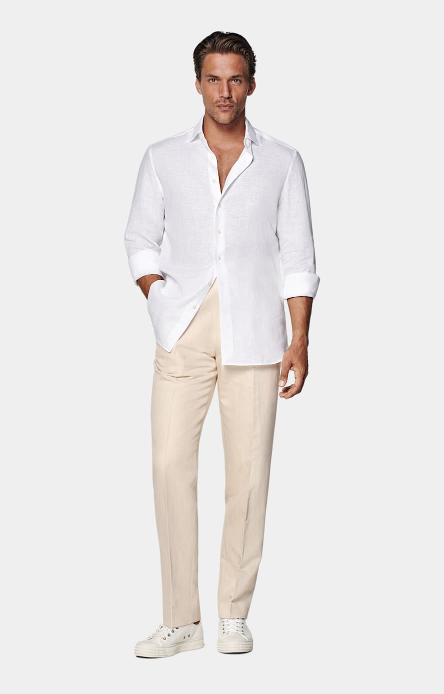White Tailored Fit Shirt