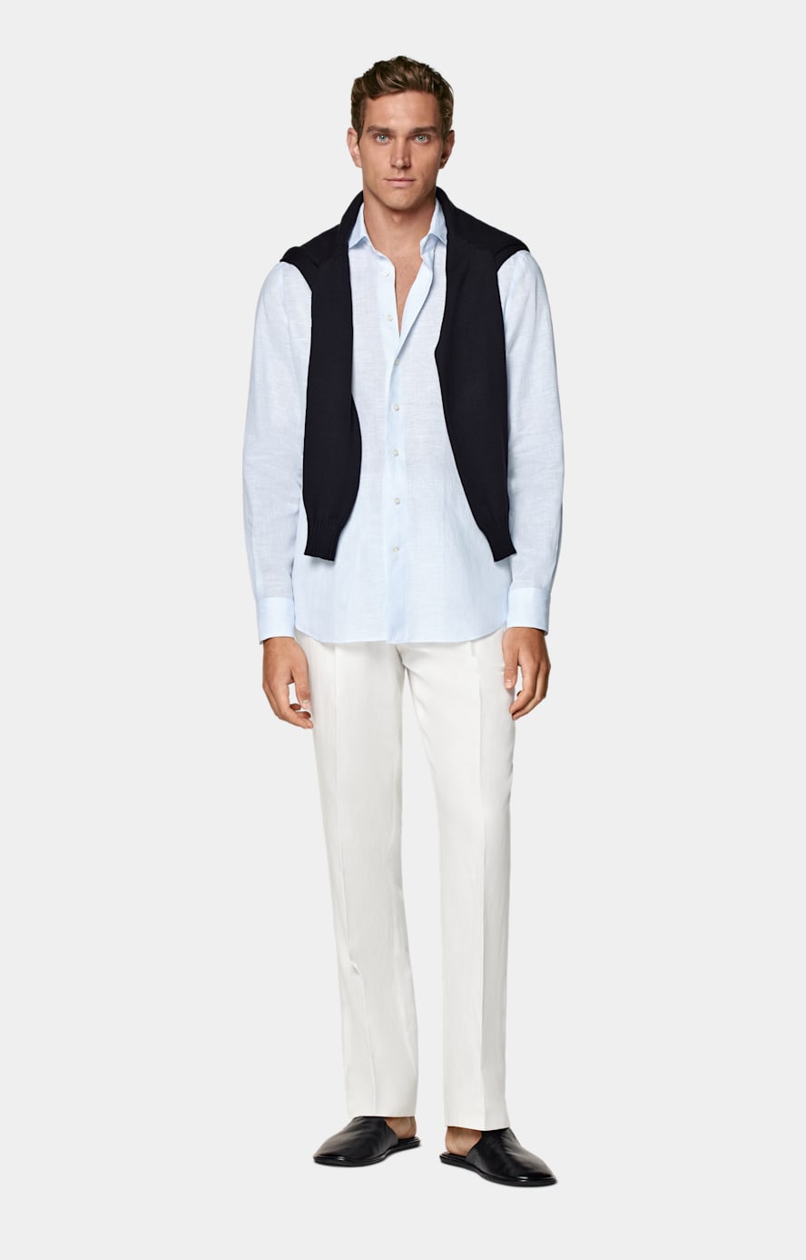 Light Blue Tailored Fit Shirt