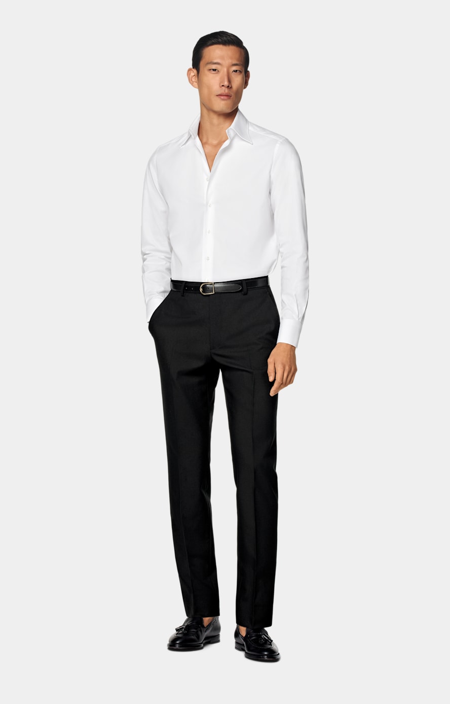White Point Collar Tailored Fit Shirt