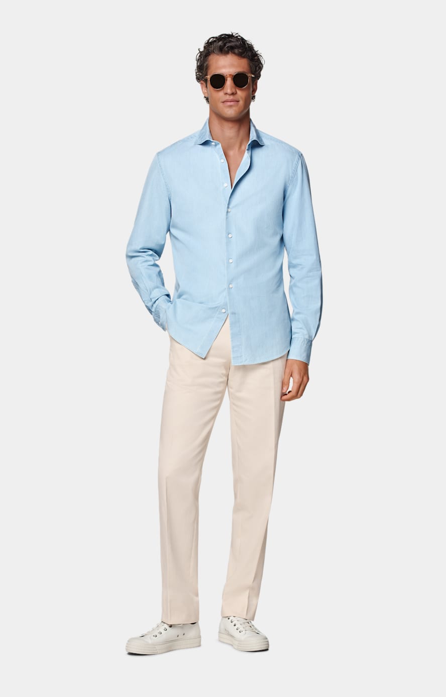 Light Blue Tailored Fit Shirt