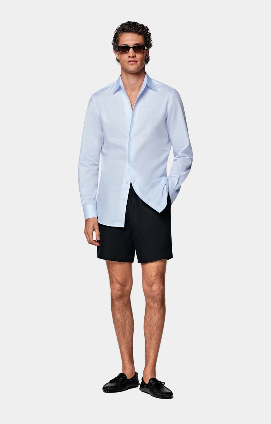 Camicia azzurra tailored fit