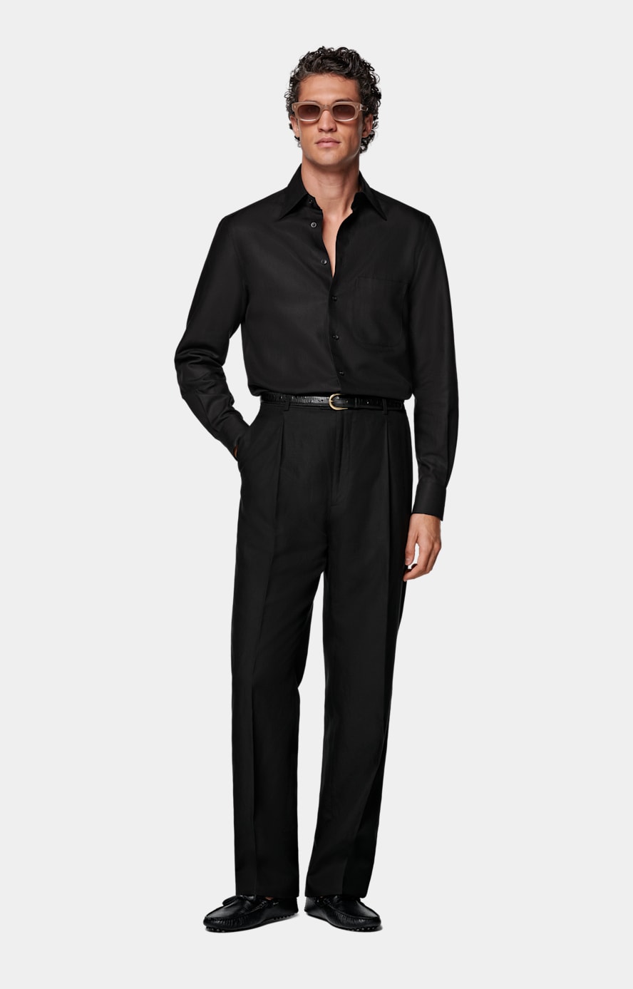 Black Relaxed Fit Shirt