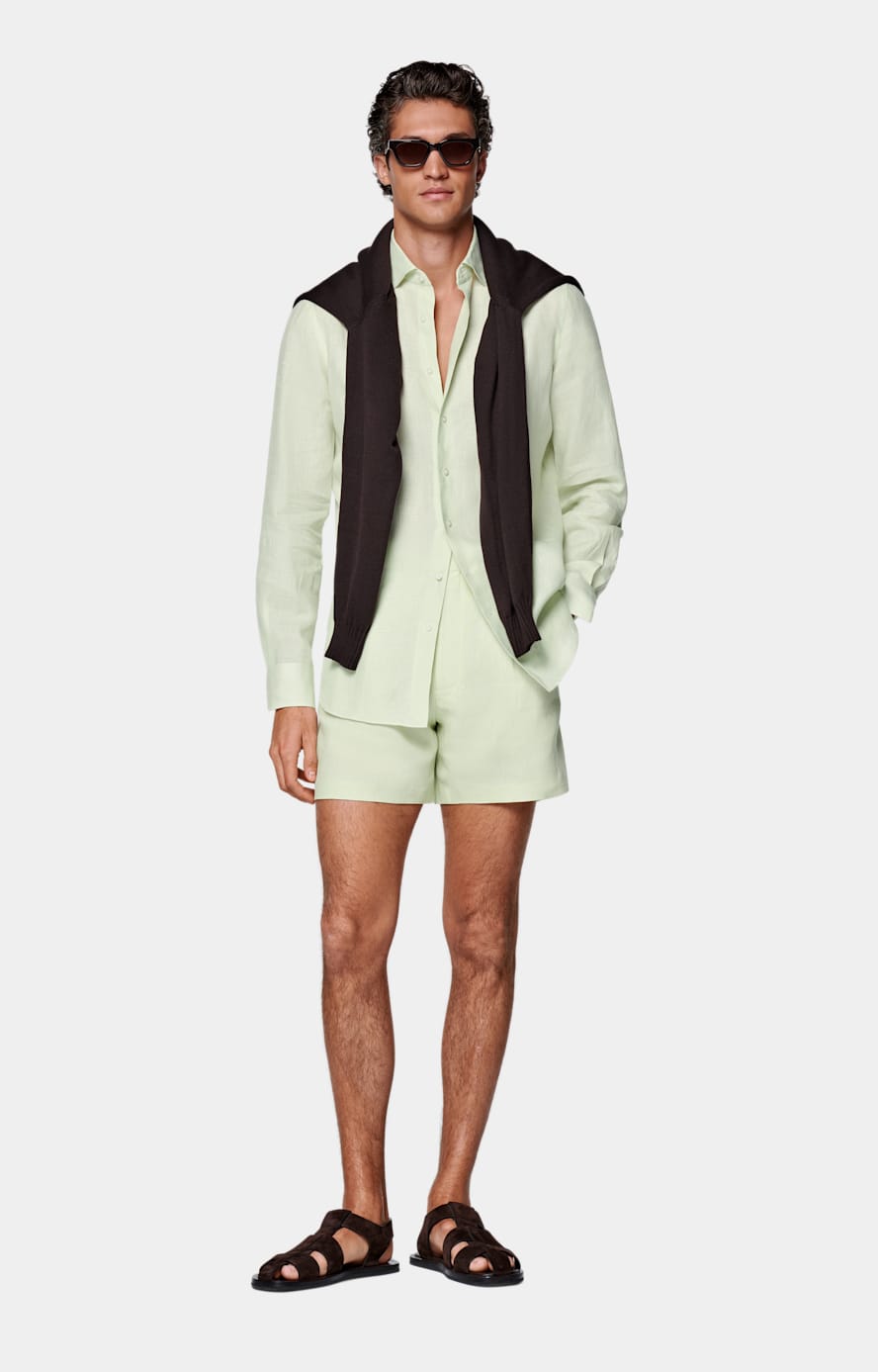 Light Green Tailored Fit Shirt