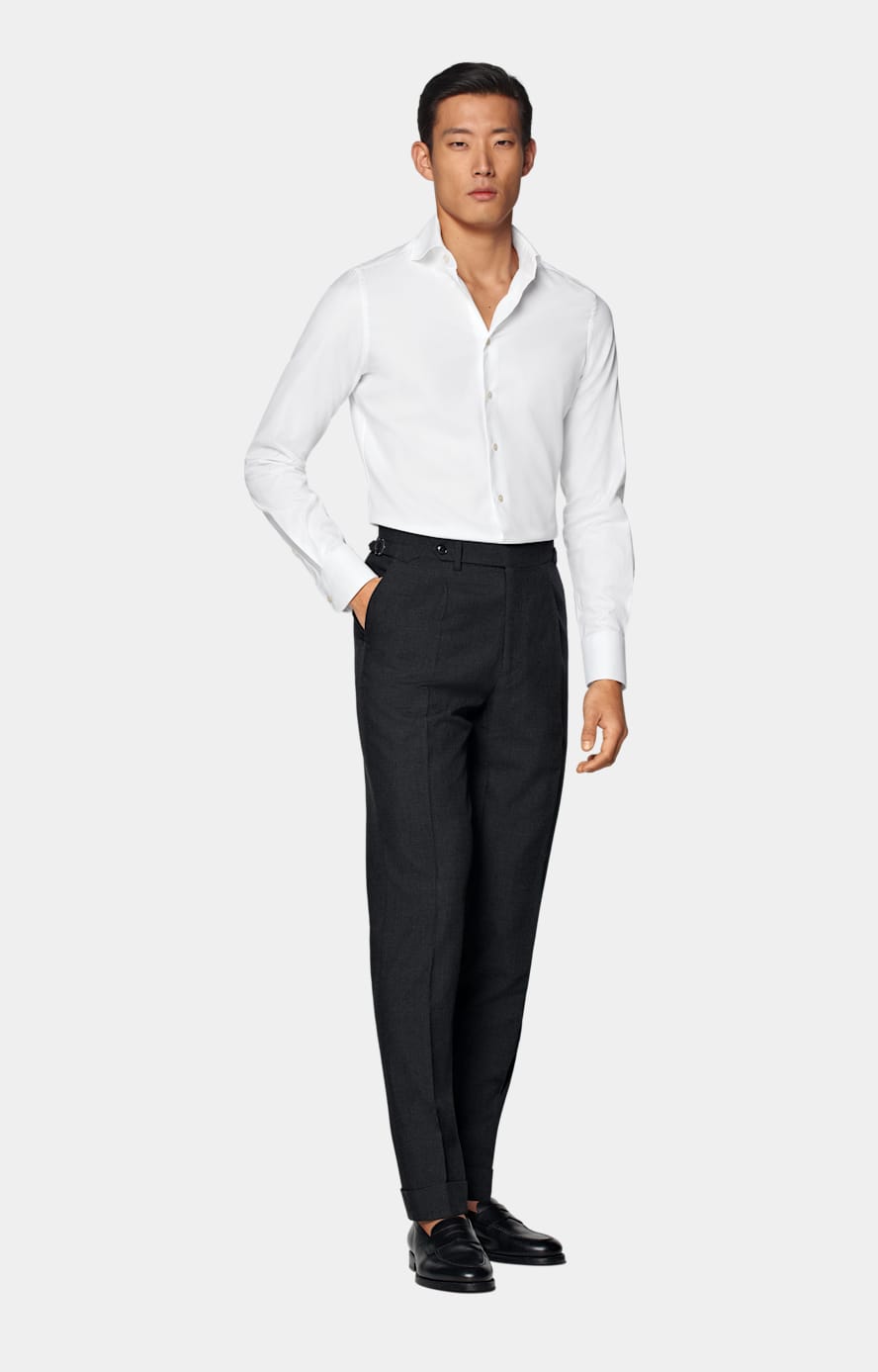 White Twill Extra Slim Fit Shirt