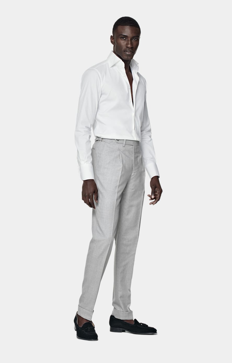 White Poplin Extra Slim Fit Shirt