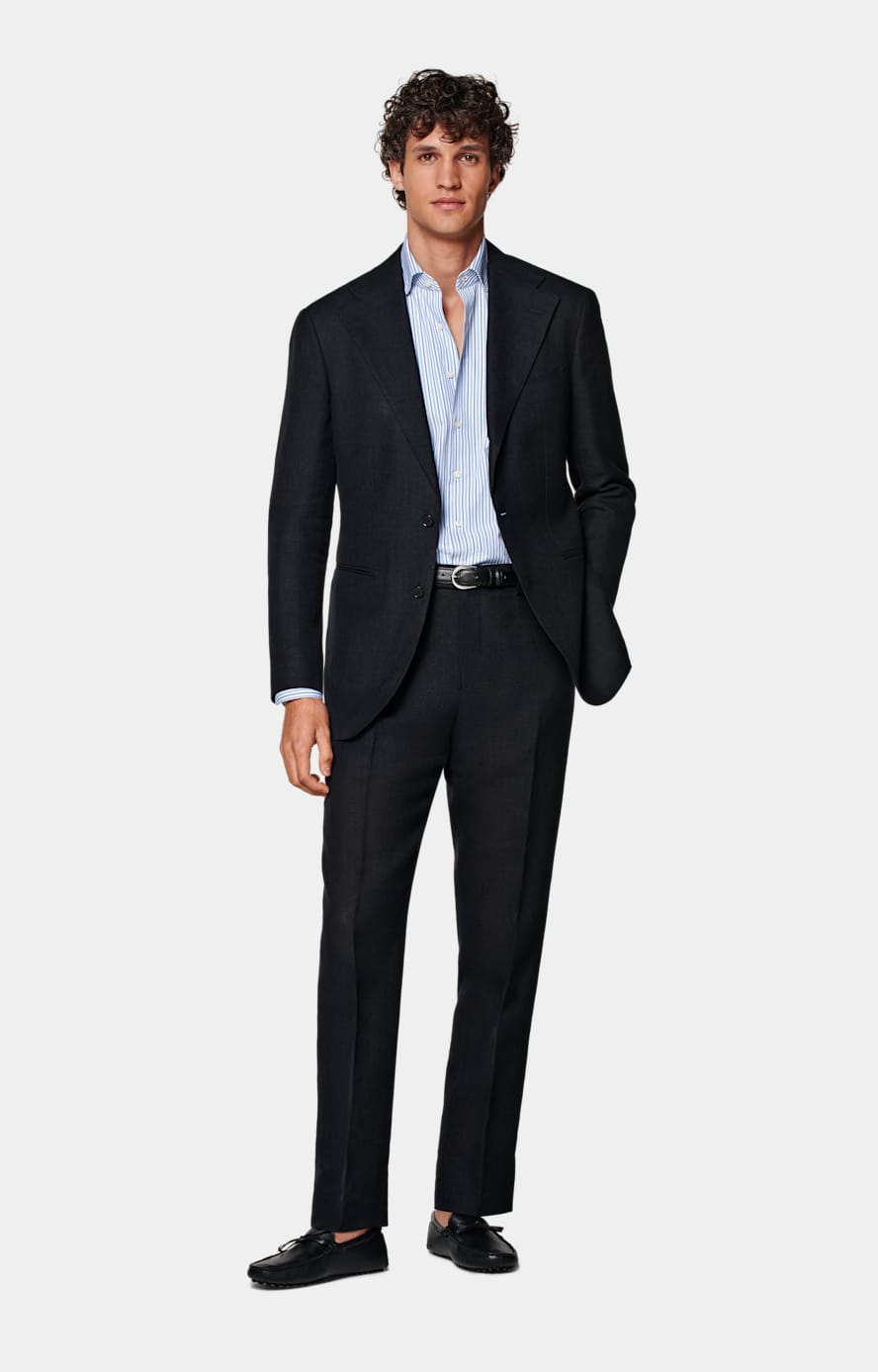 Navy Relaxed Fit Roma Suit