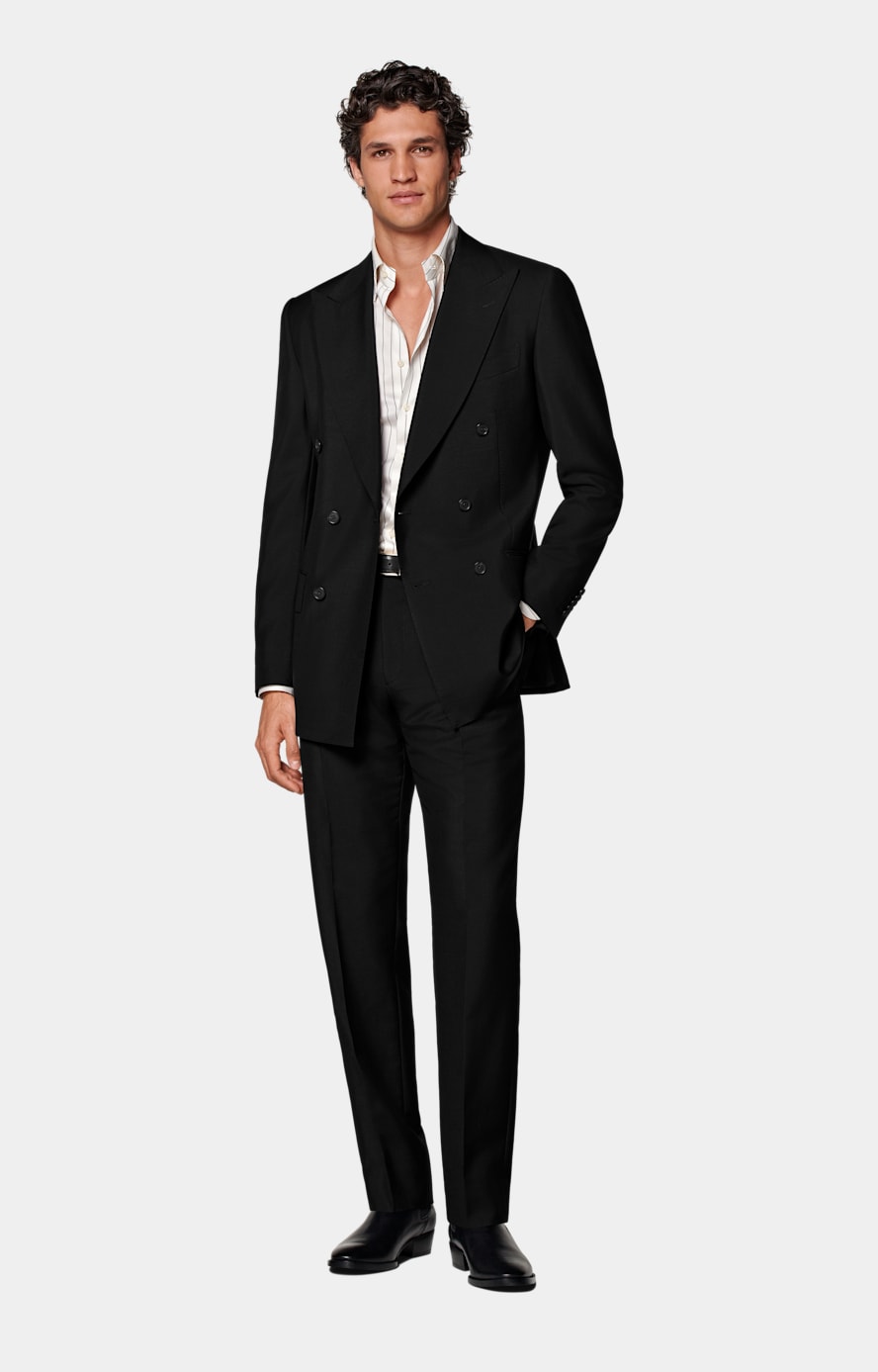 Black Tailored Fit Milano Suit