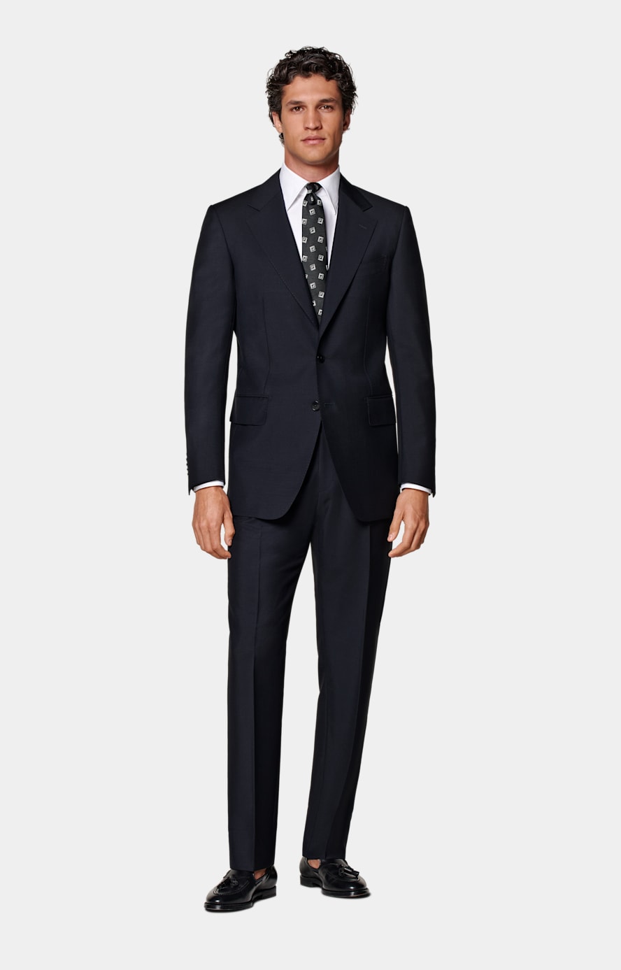 Navy Tailored Fit Milano Suit