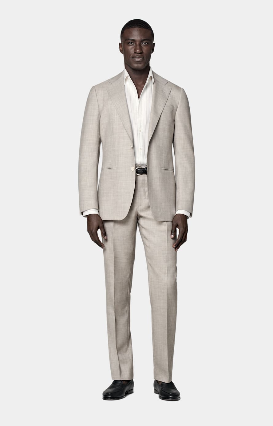 Havana Perennial Anzug hellbraun Tailored Fit