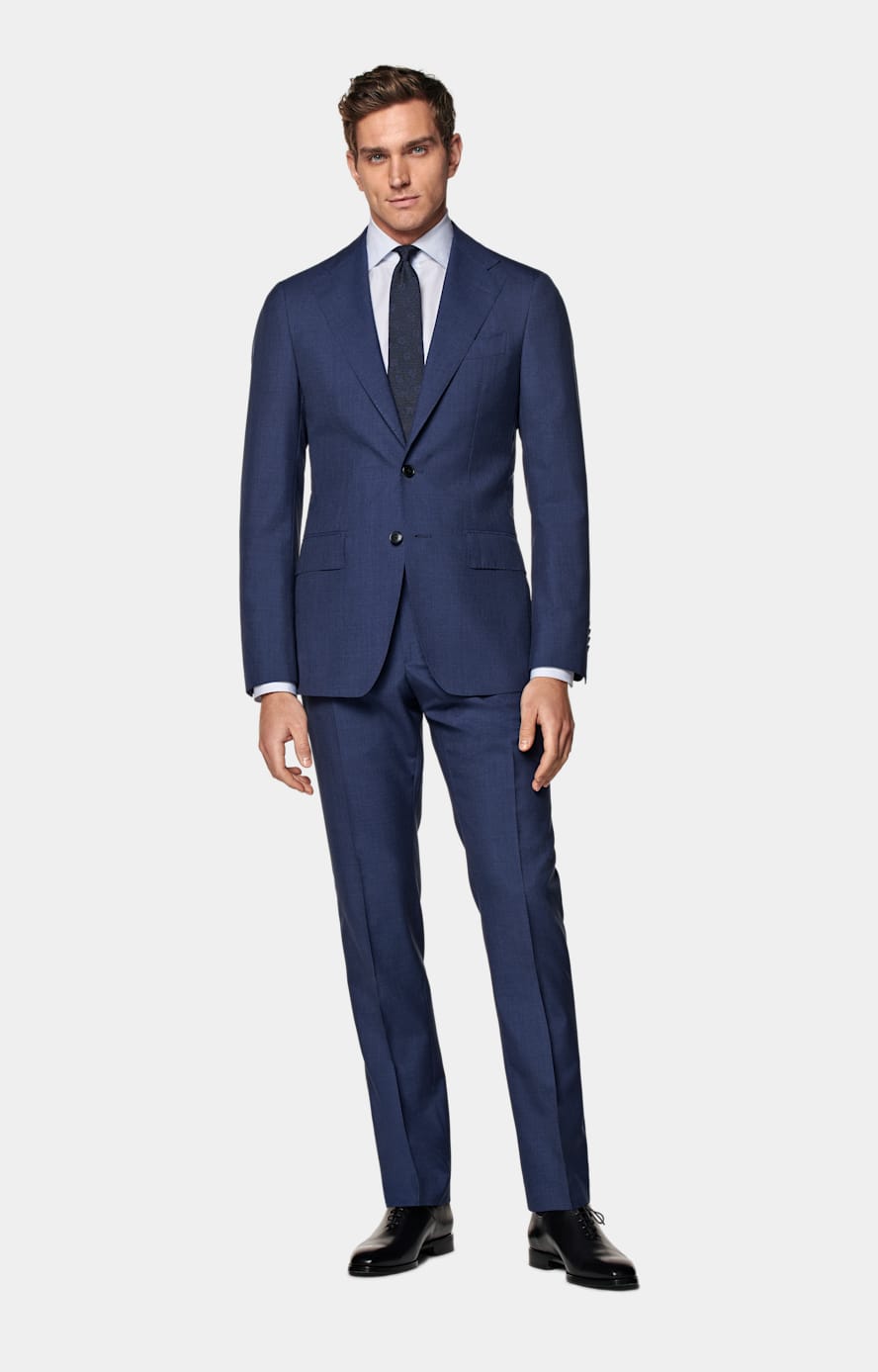 Light Blue Twill Tailored Fit Shirt